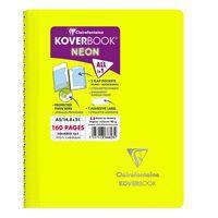 Koverbook NEON reliure intégrale enveloppante PP opaque 14,8x21cm 160p 5x5 coloris assortis thumbnail image 5
