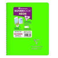 Koverbook NEON reliure intégrale enveloppante PP opaque 14,8x21cm 160p 5x5 coloris assortis thumbnail image 8