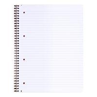 Age Bag  carnet reliure intégrale perfo 4 trous 22,5x29,7cm 160p détachables ligné rouge - Image 2