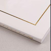 Triomphe GOLD cahier blanc piqûre textile 21x29,7cm 96p uni papier blanc 90g thumbnail image 5