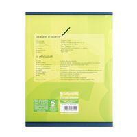 8000 PELLICULE, Cahier piqué 17x22 32p séyès agrandi 3mm 90g - Image 2