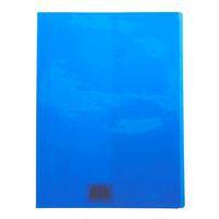 Protège-cahier Cristal Luxe 22/100ème 21x29,7 transparent bleu + porte étiquette - Image 2