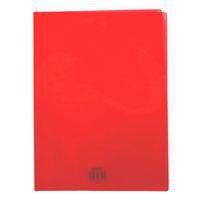 Protège-cahier Cristal Luxe 22/100ème 21x29,7 transparent rouge + porte étiquette - Image 2