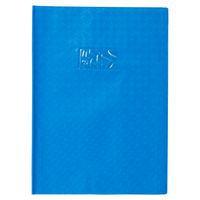 Protège-cahier grain losange 18/100ème 21x29,7 bleu + porte étiquette - Image 2