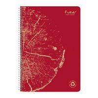 FOREVER premium, cahier reliure intégrale A4 90g recyclé 120p détachLigné coloris assortis - Image 3
