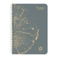 FOREVER premium, cahier reliure intégrale A5 90g recyclé 120p détachLigné coloris assortis - Image 3