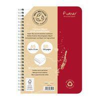 FOREVER premium, cahier reliure intégrale A5 90g recyclé 120p détachLigné coloris assortis - Image 5