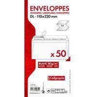 50 enveloppes adhésive Calligraphe 110x220 80g ss cello - Image 4