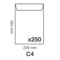 Boite 250 pochettes auto.adh 229x324 Kraft Mille raies 90g - Image 2