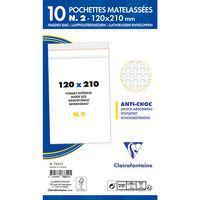 10 pochettes à bulles 120x210 Kraft blanc 90g ss film thumbnail image 2