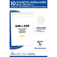 10 pochettes à bulles 220x330 Kraft blanc 90g ss film - Image 2