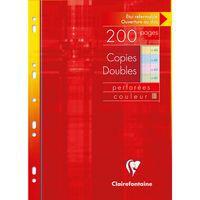 Copies doubles couleur ass21x29,7cm 200p (60p rose, 60p bleu 40p vert, 40p jaune) séyès - Image principale