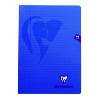 Mimesys cahier piqué polypro 21x29,7cm 96p ligné + marge coloris assortis - Image principale