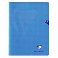 Mimesys cahier piqué polypro 24x32cm 48p Q.5x5 Bleu - Image principale