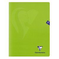 Mimesys cahier piqué polypro 24x32cm 48p Q.5x5 Vert - Image principale