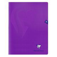 Mimesys cahier piqué polypro 24x32cm 96p Q.5x5 Violet - Image principale