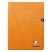 Mimesys cahier piqué polypro 24x32cm 48p Q.5x5 Orange - Image principale