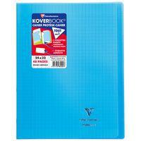 Koverbook piqué polypro transparent Bleu 24x32cm 48p séyès - Image principale