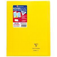 Koverbook piqué polypro transparent Jaune 24x32cm 48p séyès - Image principale