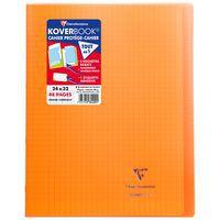 Koverbook piqué polypro transparent Orange 24x32cm 48p séyès - Image principale