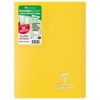 Koverbook piqué  couverture opaque en POLYPRO recyclé Jaune 21x29,7cm 96p séyès - Image principale