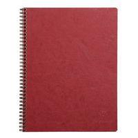 Age Bag  carnet reliure intégrale perfo 4 trous 22,5x29,7cm 160p détachables ligné rouge - Image principale