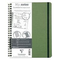 Age Bag My.Notes carnet reliure intégrale à marge détachable 16x21cm 120p détachDOT vert - Image principale