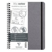 Age Bag My.Notes carnet reliure intégrale à marge détachable 16x21cm 120p détachDOT gris - Image principale