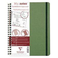 Age Bag My.Notes carnet reliure intégrale à marge détachable 16x21cm 120p détachligné vert - Image principale