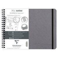 Age Bag My.Notes cahier reliure intégrale à marge détachable 25x19cm 120p détachDOT gris - Image principale