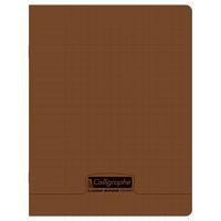 8000 POLYPRO, Cahier piqué marron 17x22cm 48p séyès 90g - Image principale