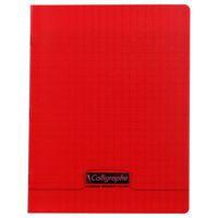 8000 POLYPRO, Cahier piqué rouge 17x22cm 60p séyès 90g - Image principale