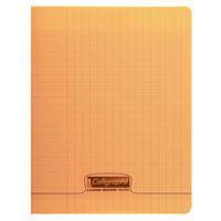8000 POLYPRO, Cahier piqué  orange 17x22cm 192p séyès 90g - Image principale