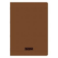 8000 POLYPRO, Cahier piqué marron 21x29,7cm 48p séyès 90g - Image principale