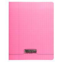 8000 POLYPRO, Cahier piqué rose 24x32cm 48p séyès 90g - Image principale