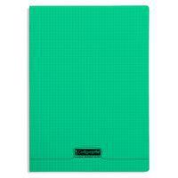 8000 POLYPRO, Cahier piqué vert 21x29,7cm 96p Q.5x5 90g - Image principale