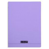 8000 POLYPRO, Cahier piqué violet 21x29,7cm 96p Q.5x5 90g - Image principale