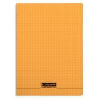 8000 POLYPRO, Cahier piqué orange 21x29,7cm 96p Q.5x5 90g - Image principale
