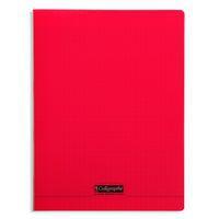 8000 POLYPRO, Cahier piqué rouge 21x29,7cm 192p séyès 90g - Image principale