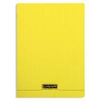 8000 POLYPRO, Cahier piqué jaune 24x32cm 48p Q.5X5 90g - Image principale