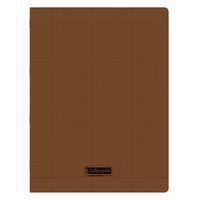 8000 POLYPRO, Cahier piqué marron 24x32cm 192p séyès 90g - Image principale