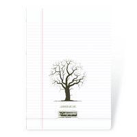 8000 POLYPRO, CAHIER DE VIE incolore 24x32 96p R°Ligné 8mm+marge V°Uni 90g - Image principale