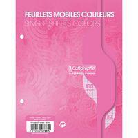 Feuillets mobiles couleur sous film 7000 17x22cm Seyès - Calligraphe