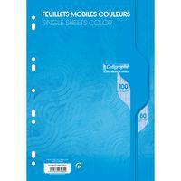 Feuillets mobiles couleur sous film 7000 A4 Seyès - Calligraphe