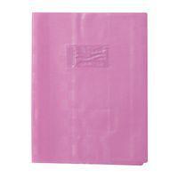 Protège-cahier+Marque-page grain madras 22/100ème 17x22 violet + porte étiquette - Image principale