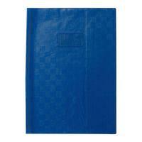 Protège-cahier+Marque-page grain madras 22/100ème 21x29,7 bleu + porte étiquette - Image principale