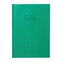 Protège-cahier+Marque-page grain madras 22/100ème 21x29,7 vert + porte étiquette - Image principale
