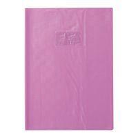 Protège-cahier+Marque-page grain madras 22/100ème 21x29,7 violet + porte étiquette - Image principale