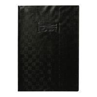Protège-cahier+Marque-page grain madras 22/100ème 21x29,7 noir + porte étiquette - Image principale