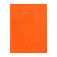 Protège-cahier grain cuir 20/100ème 21x29,7 orange + porte étiquette - Image principale